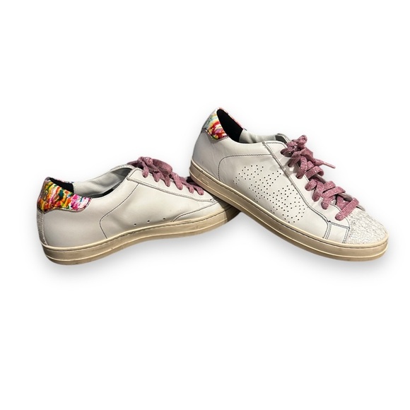 NWOT P448 John Lionfish Rainbow, White, and Pink size 38 - Picture 1 of 10
